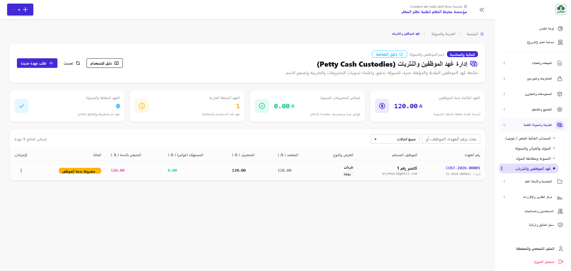 إدارة العهد